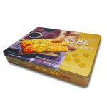 Colorful Food Grade Biscuit Custom Christmas Cookie Tin Box