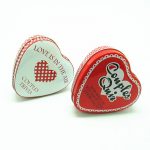 Customized Heart Shape Chocolate Packaging Tin Box