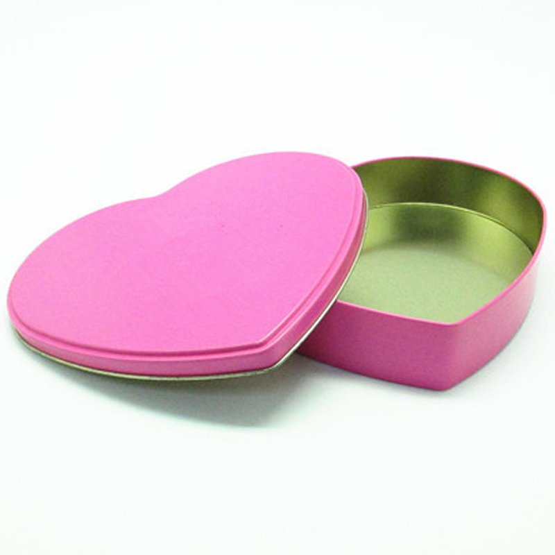 Romantic Heart-Shaped Chocolate Gift Tin Box
