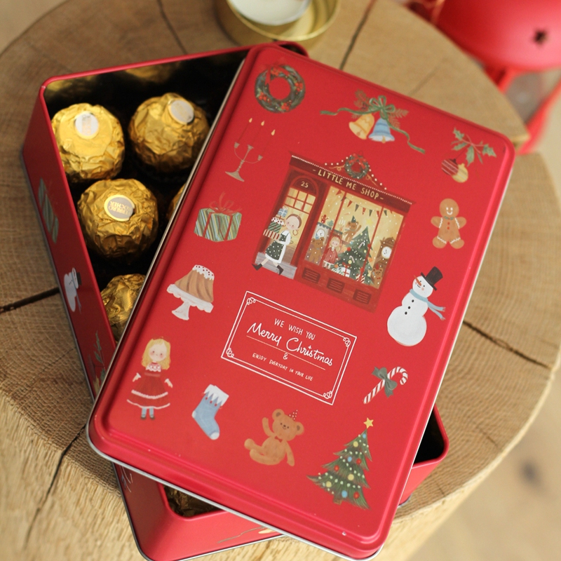 Christmas Tin Box for Gift